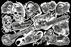 Rock music tattoo idea