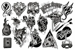 Rock music tattoo idea