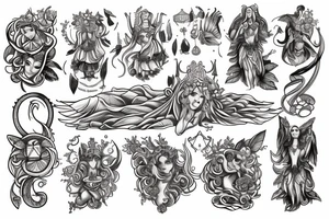 The goddess freya tattoo idea