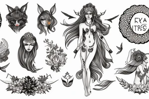 The goddess freya tattoo idea