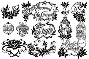 Tramp stamp tattoo idea