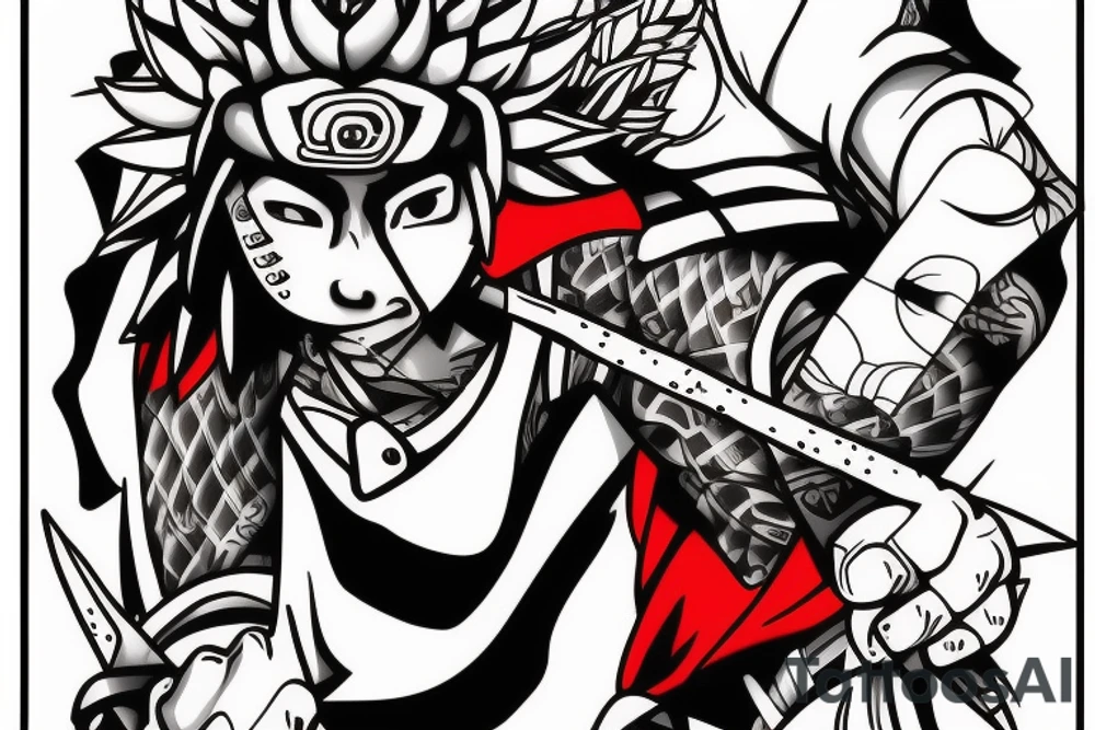 Jiraiya from Naruto tattoo idea