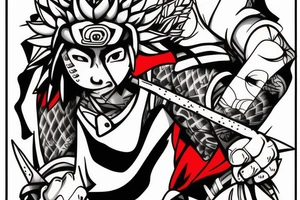 Jiraiya from Naruto tattoo idea