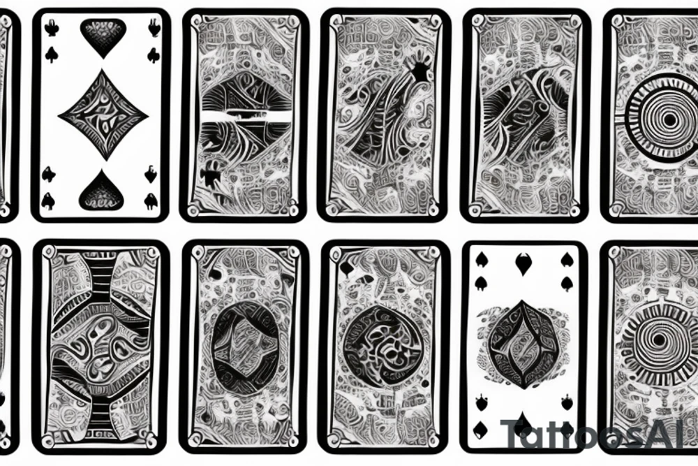 Deck of cards tattoo idea