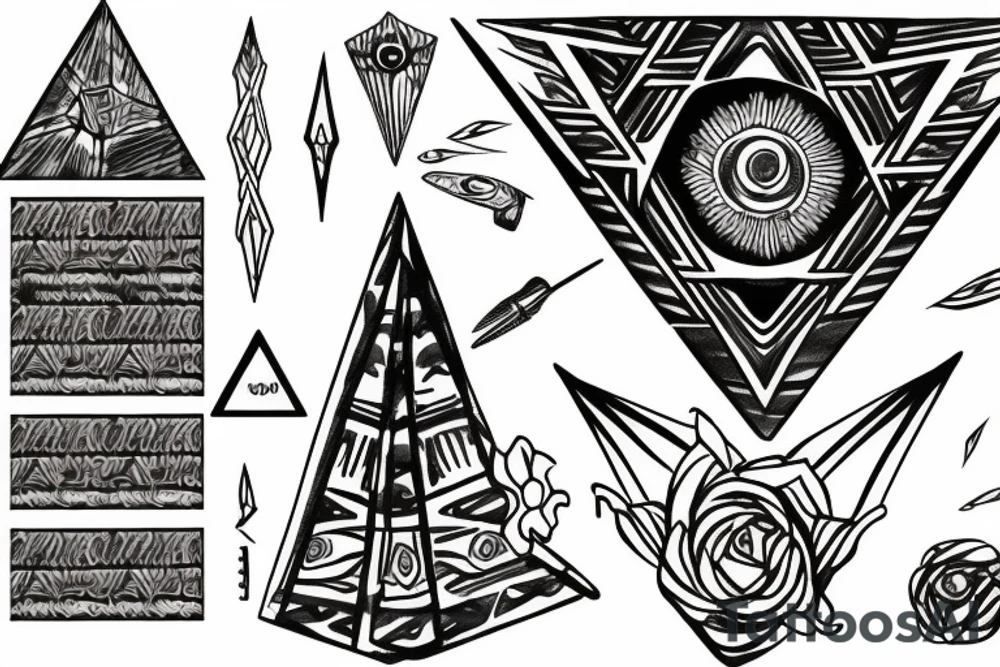 Boy shepherd pyramids oasis wind tattoo idea