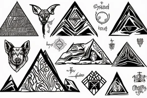 Boy shepherd pyramids oasis tattoo idea