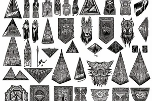 Boy shepherd pyramids oasis tattoo idea