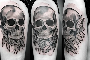 bird skeleton tattoo idea