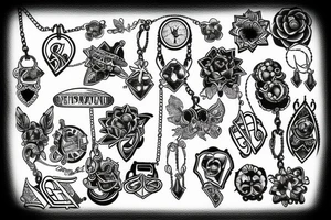 necklace tattoo idea