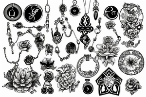 necklace tattoo idea