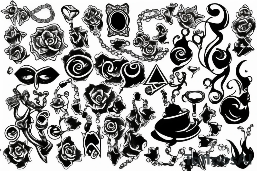 necklace tattoo idea