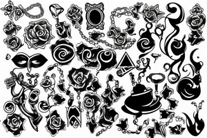 necklace tattoo idea