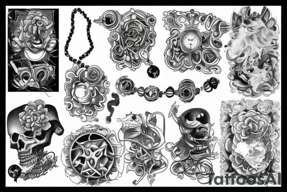 necklace tattoo idea