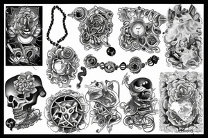 necklace tattoo idea