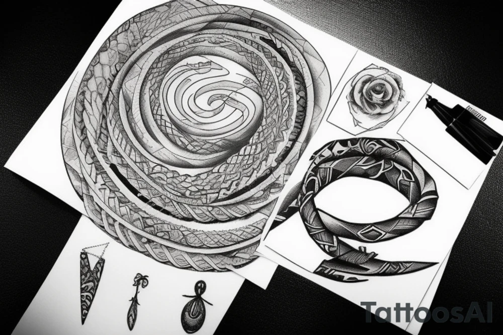 necklace tattoo idea