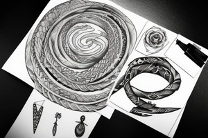 necklace tattoo idea