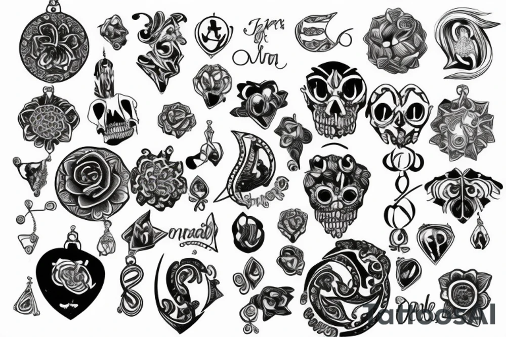 necklace tattoo idea