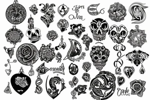 necklace tattoo idea