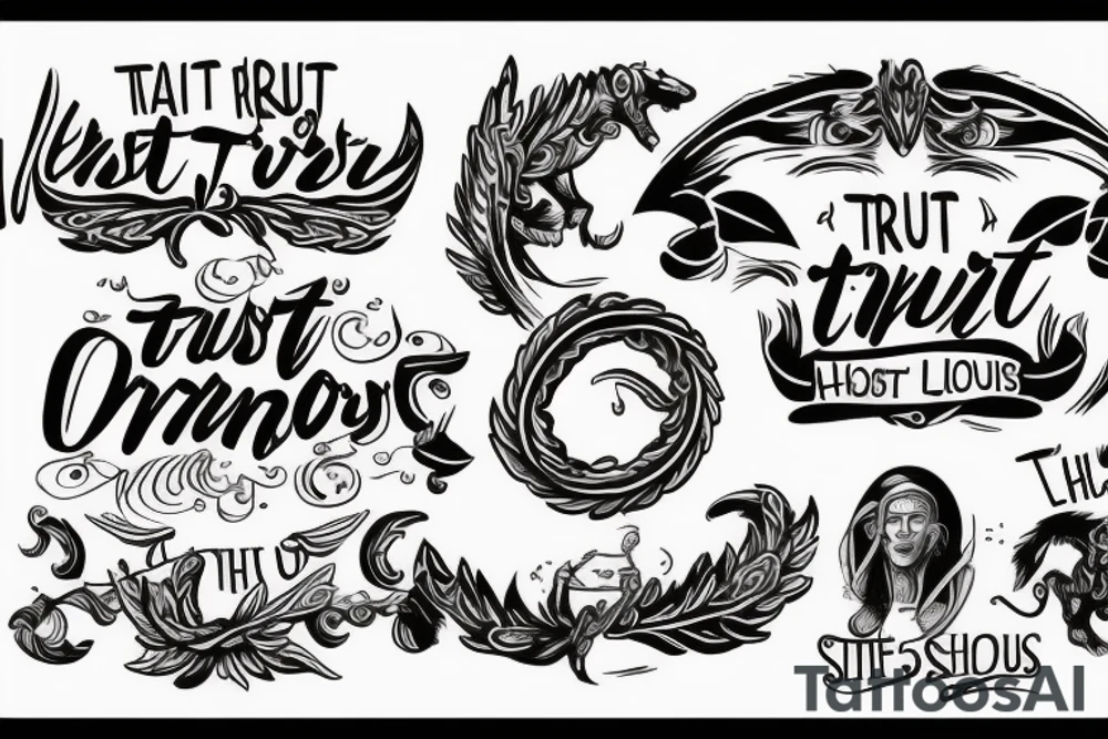 Some trust in chariots and some in horses, but we trust in the name of the Lord our God tattoo idea