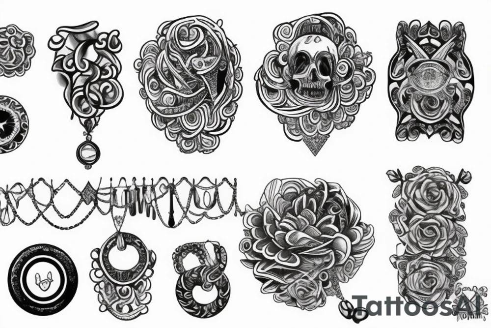 necklace tattoo idea
