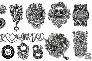 necklace tattoo idea