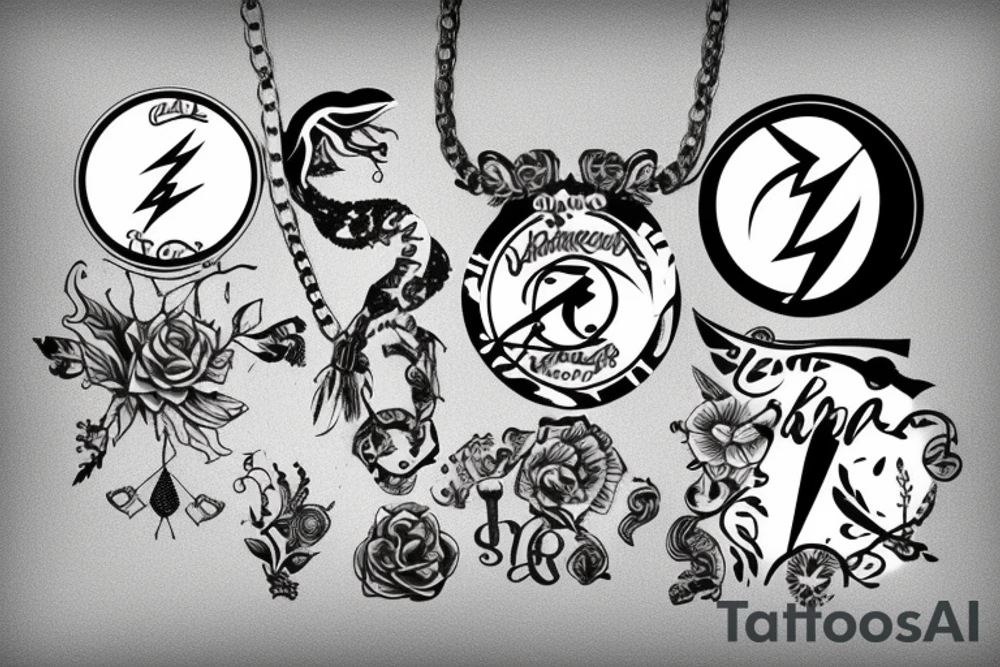 necklace tattoo idea