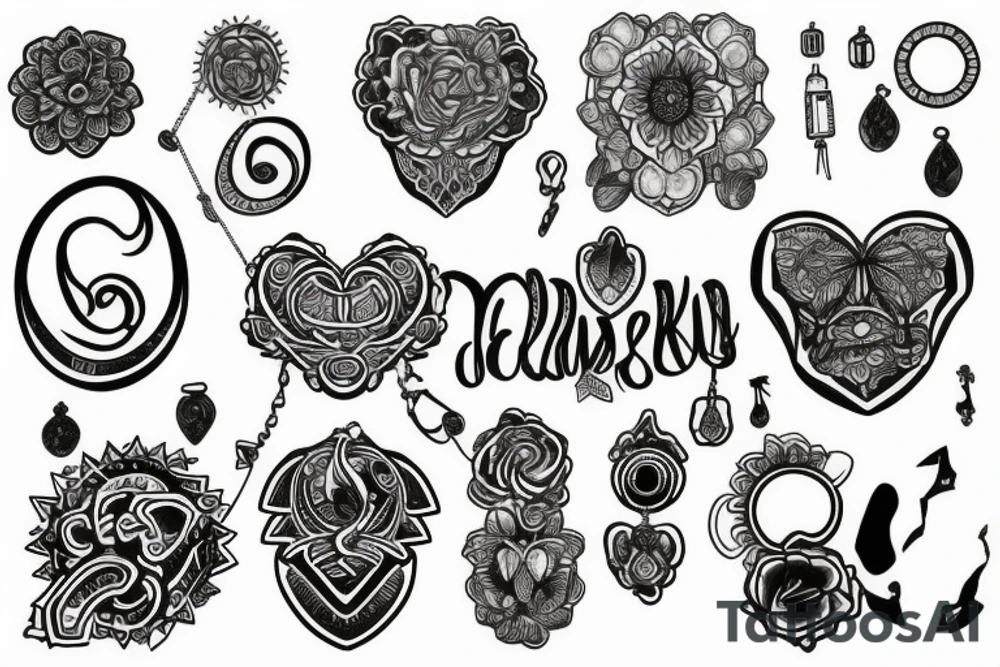 necklace tattoo idea
