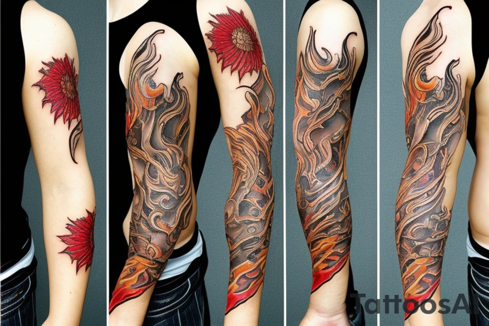 Pillar of fire tattoo idea