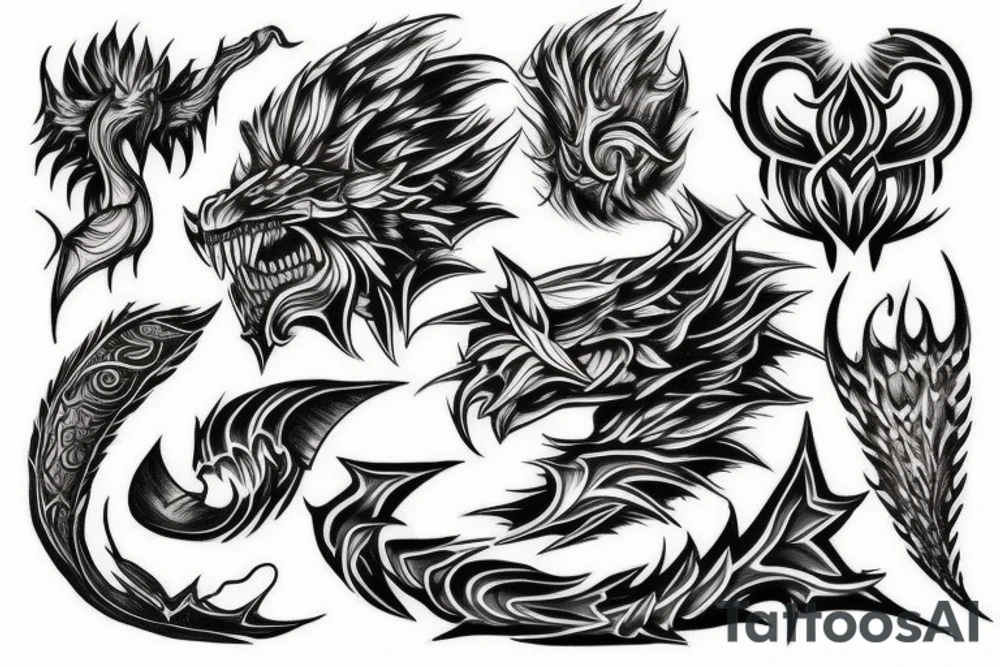 Pillar of fire tattoo idea