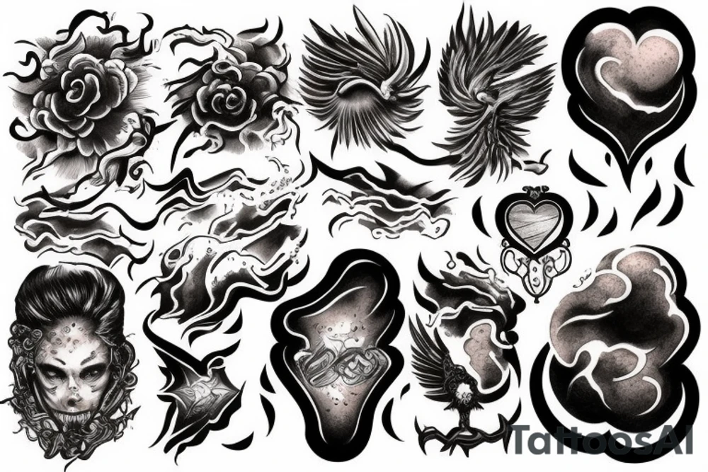 Cloud of smoke tattoo idea