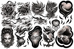 Cloud of smoke tattoo idea