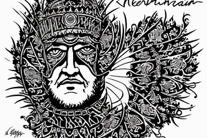 My brothers name “Mehrad Soleimani”. I just want word tattoo not sketch tattoo idea