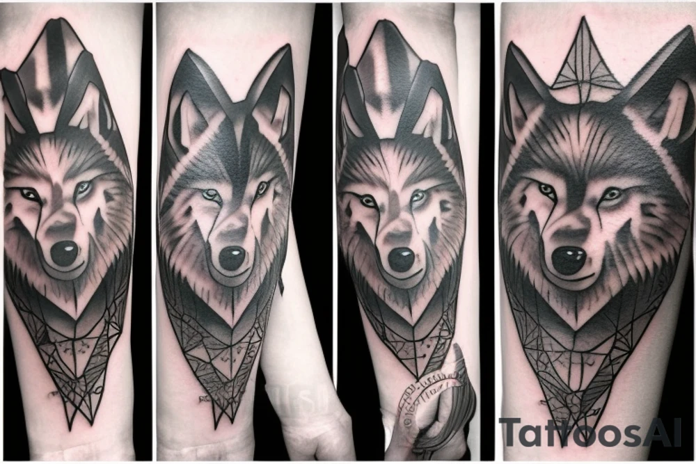 Wolf lonely strong fearless ruthless big heart tattoo idea