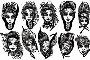 Iris in barbed wire tattoo idea