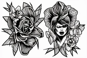 Iris in barbed wire tattoo idea