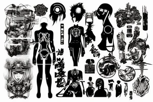 Cyberpunk tattoo idea
