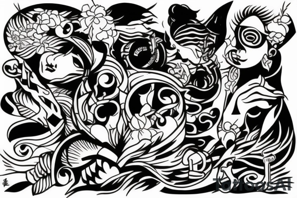 Seeking adventure tattoo idea