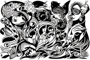 Seeking adventure tattoo idea