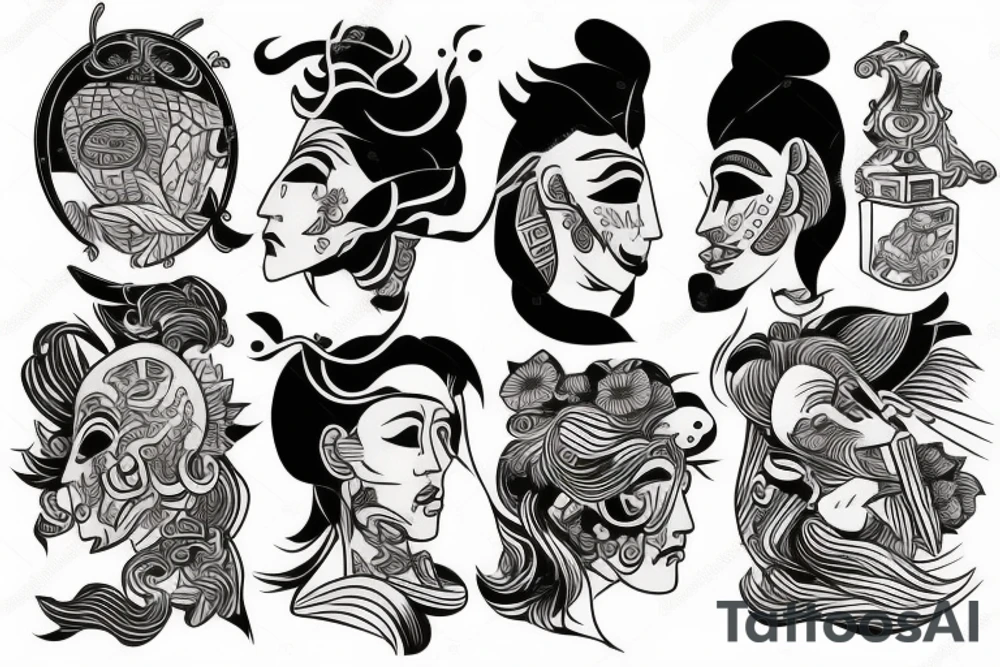 Seeking adventure tattoo idea