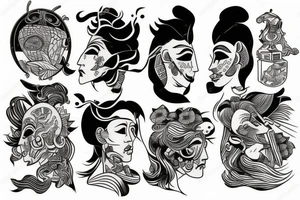 Seeking adventure tattoo idea