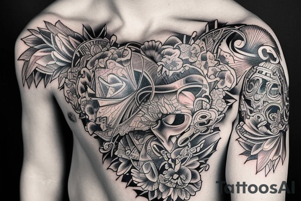 I want a tattoo based. On my hard childhood. My mom did great job but my dad was abstent. tattoo idea