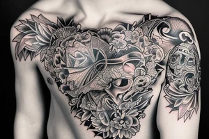 I want a tattoo based. On my hard childhood. My mom did great job but my dad was abstent. tattoo idea