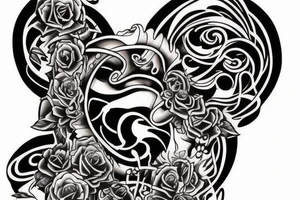 I want a tattoo based. On my hard childhood. My mom did great job but my dad was abstent. I want it on my left arm tattoo idea