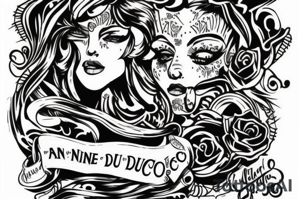 fine line tattoo that features the quote 'Non Ducor, Duco'. I would like the design to be text-only, with no images. tattoo idea