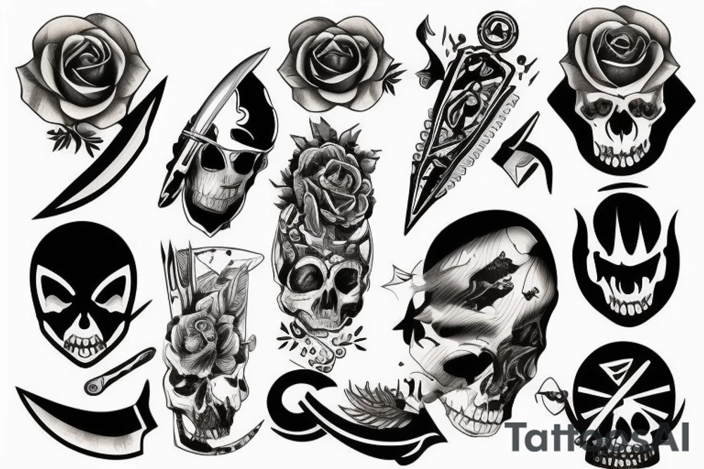 knife tattoo idea