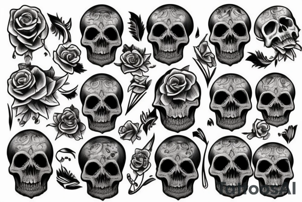 skull tattoo idea
