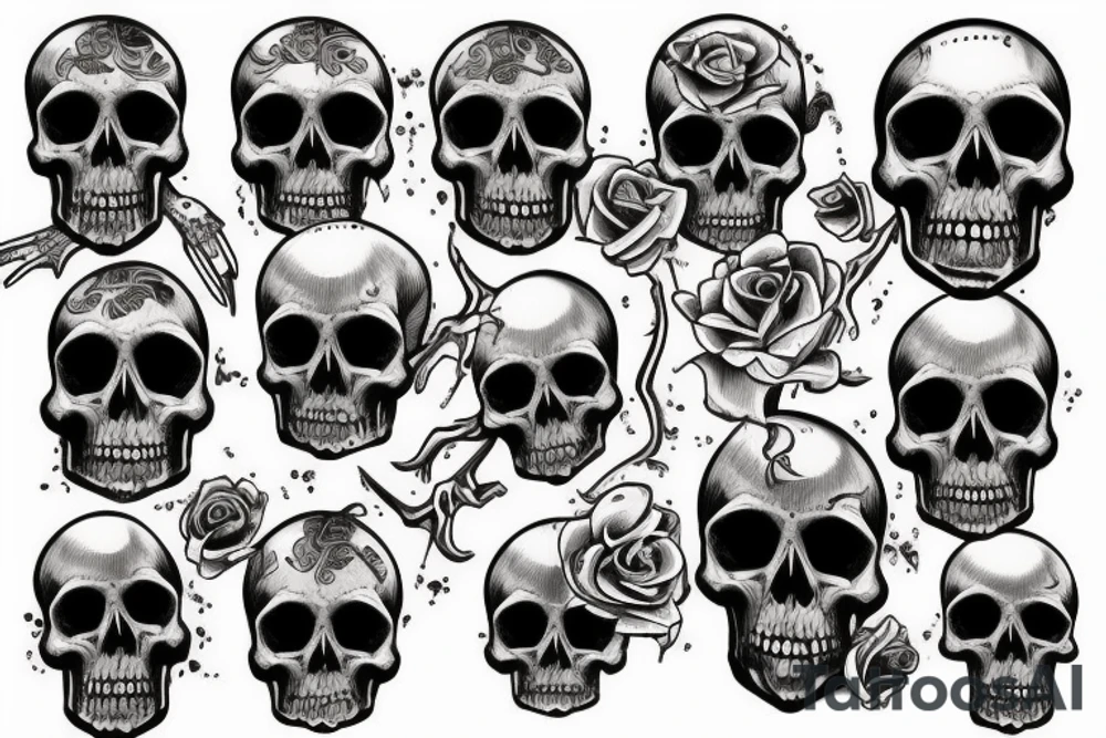 skull tattoo idea