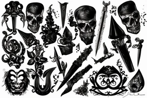 dagger tattoo idea