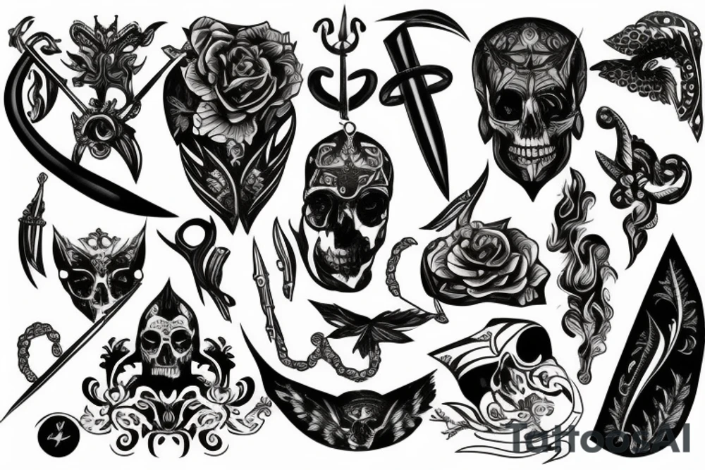 dagger tattoo idea
