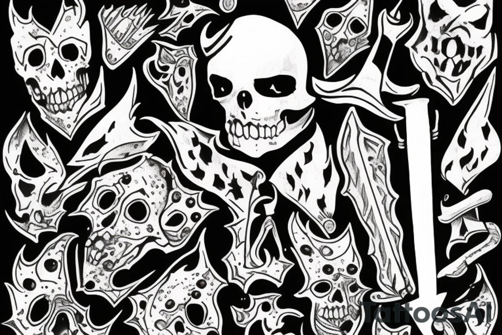 dagger tattoo idea